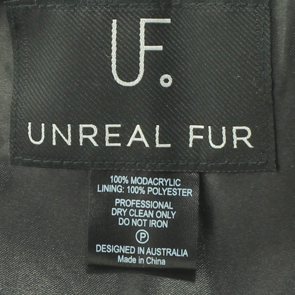 Unreal Fur Scarf Warm Winter Fall Black 39x5 inches - Picture 6 of 8